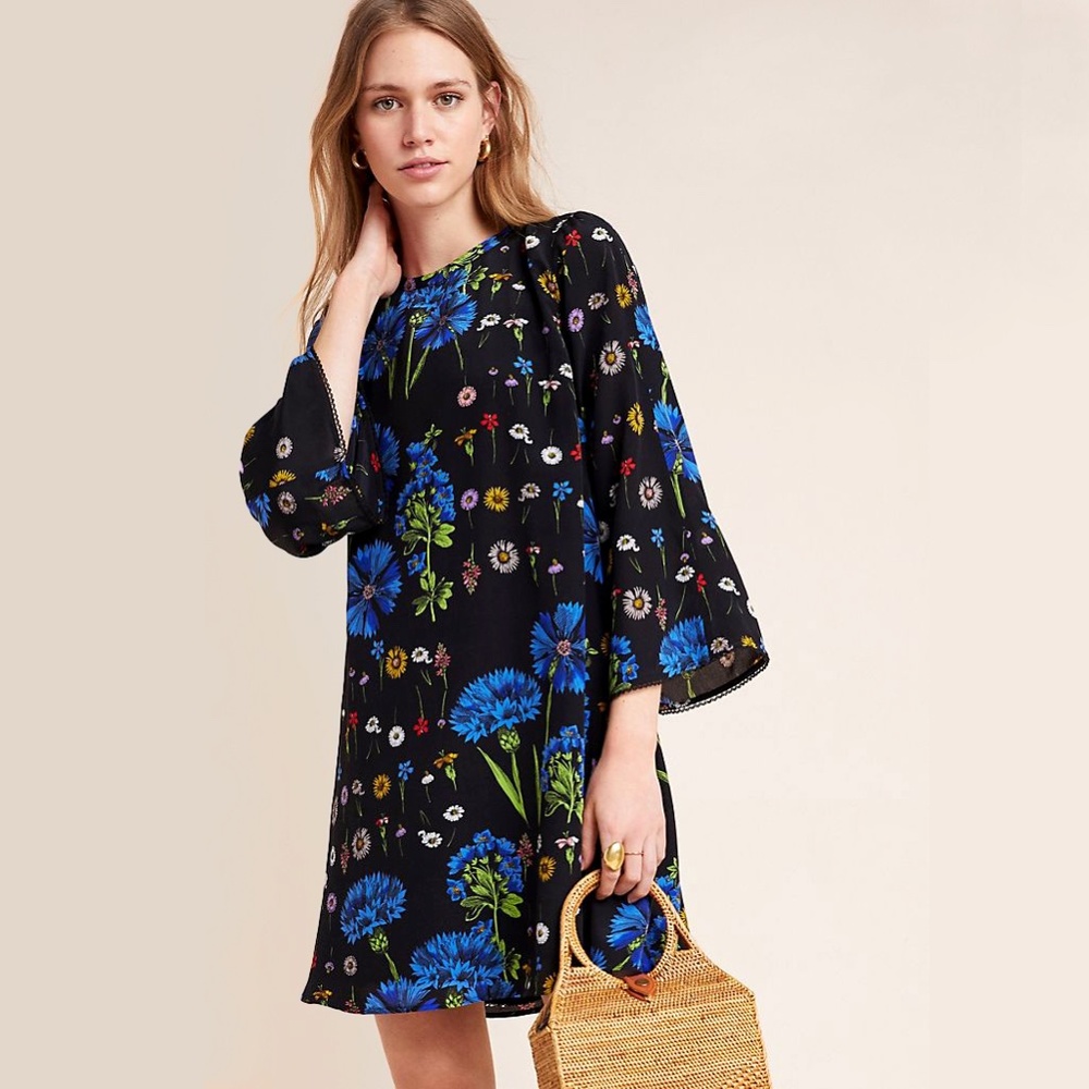 ANTHROPOLOGIE | Maeve | Lucinda Silk Tunic Dress